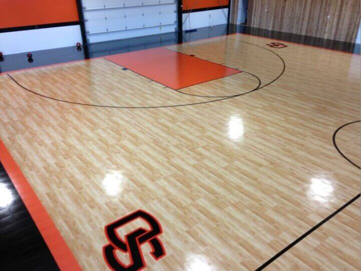 Warehouse Pay for Play Gym Wood Maple Select Basketball Flooring, San Rafael Marin County CA