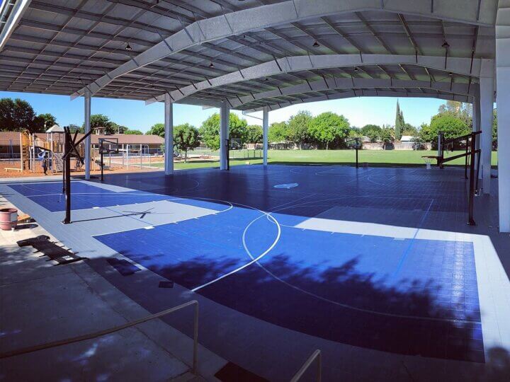 MIQ Lemoore California Elementary School Recess Basketball Yard Playground Charter School