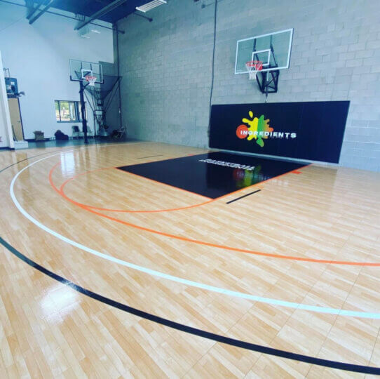 Indoor Home Gym Maple Select Wood Half Court Basketball Reno NV Lake Tahoe