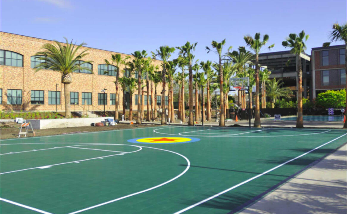Pixar Studios Corporate Campus Sport Court Basketball Court in Emeryville, CA | AllSport America