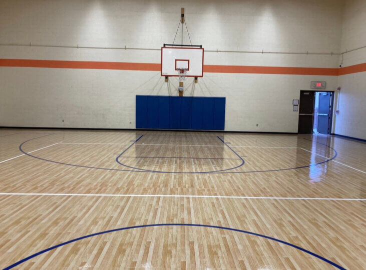 Auxiliary Gymnasium Basketball Flooring Wood Maple Select Madera Chowchilla, Turlock Basketball