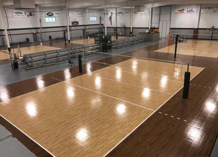 Response HG Light and Dark Maple Select Volleyball Courts Sacramento CA