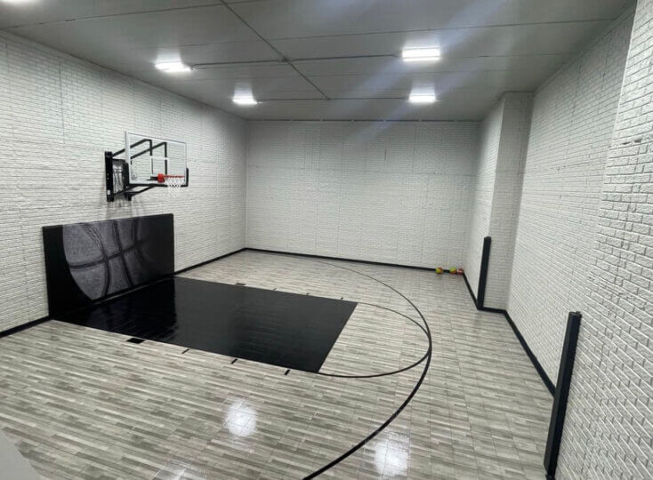 Indoor Company Campus Silver Response Maple Select Employee Basketball Court, Sunnyvale, Los Altos Peninsula California