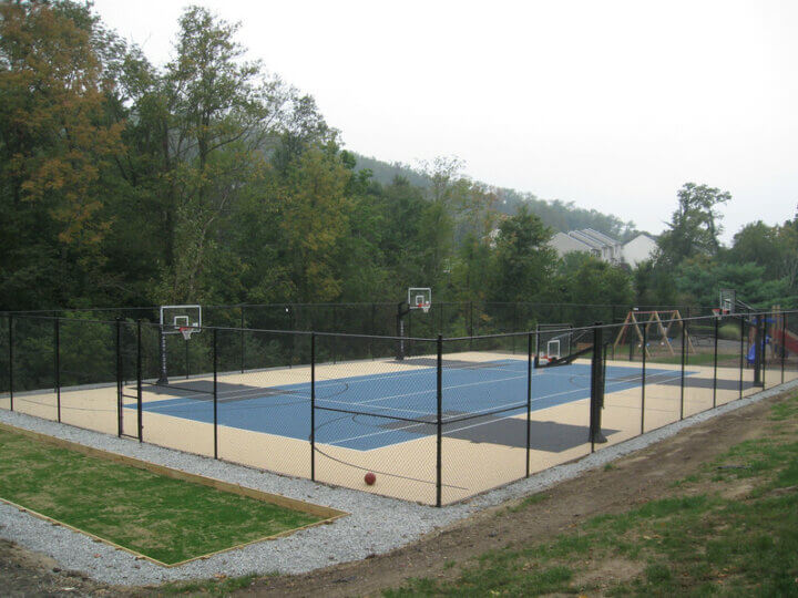 "backyard Court Sand, Black, Us Open Tennis Blue"