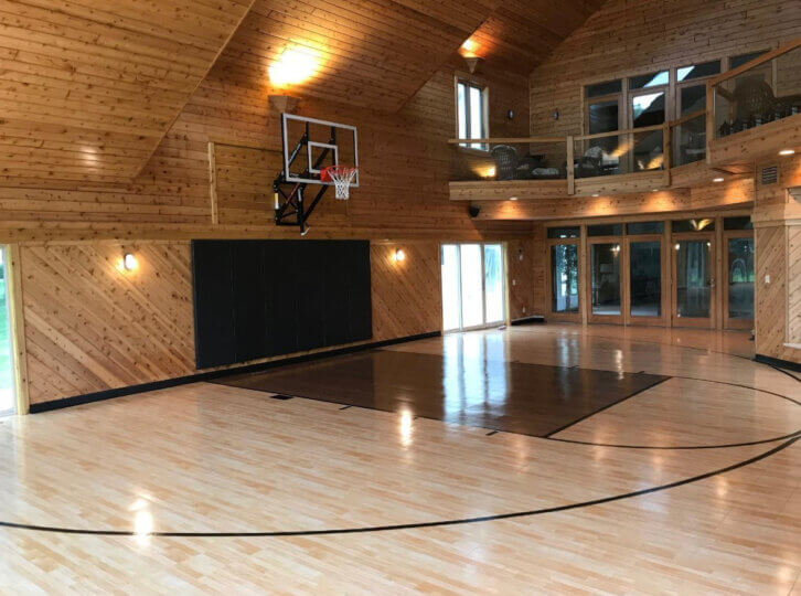 Sport Court Indoor Home Gym Basketball Court Response Hg Maple Select Lake Tahoe Reno Sparks