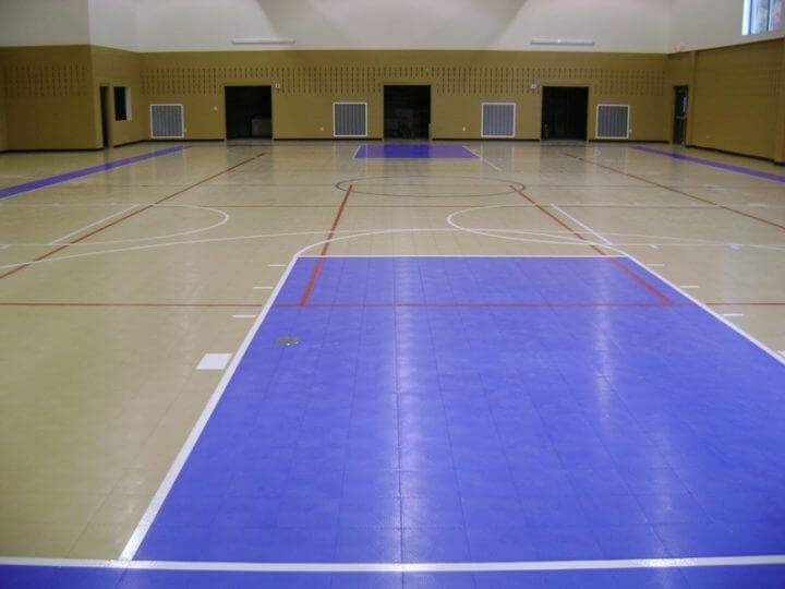 Sport Court Indoor Multi Purpose Room Gymnasium Athletic Flooring. AllSport America