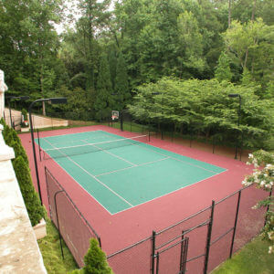 Sport Court Tennis Courts with PowerGame outdoor performance athletic surface